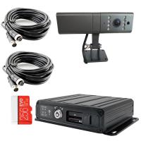 Комплект видеонаблюдения для такси, служебного транспорта и ЧОП (ГБР) ВизорМонитор(Базовый)