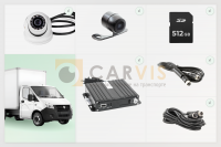 Комплект видеонаблюдения для малотоннажного грузовика (стандарт)