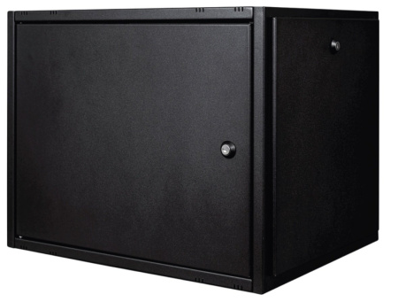Серверный шкаф настенный RackMann 6 U (600x600),  глухая перед. дверь, глухая зад. стенка, черный